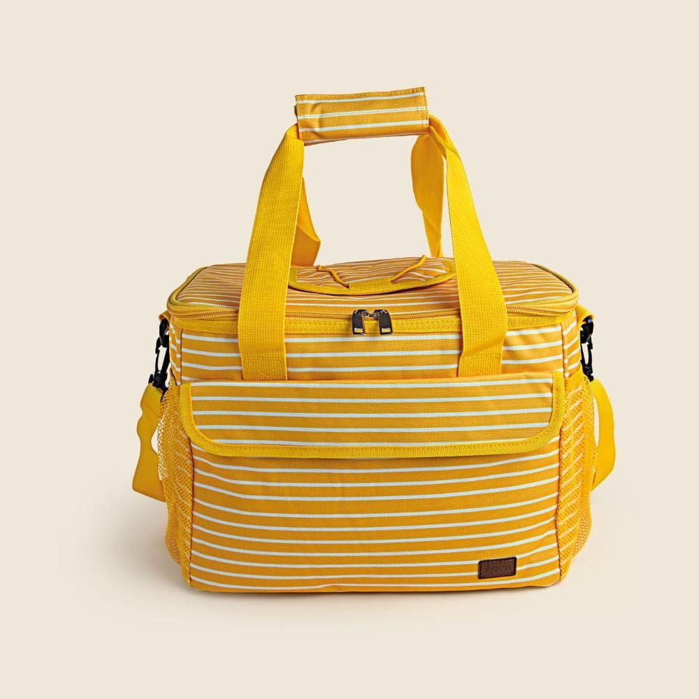 Bolsa Térmica Listras Amarelo 23L - A\\CASA