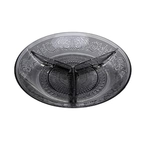Petisqueira com 3 Divisórias Angel Fumê 21,5cm - Lyor