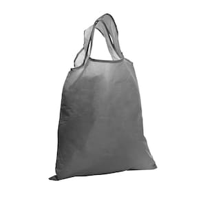 Sacola Dobrável de Poliéster Cinza 58cm x 38cm - Lyor