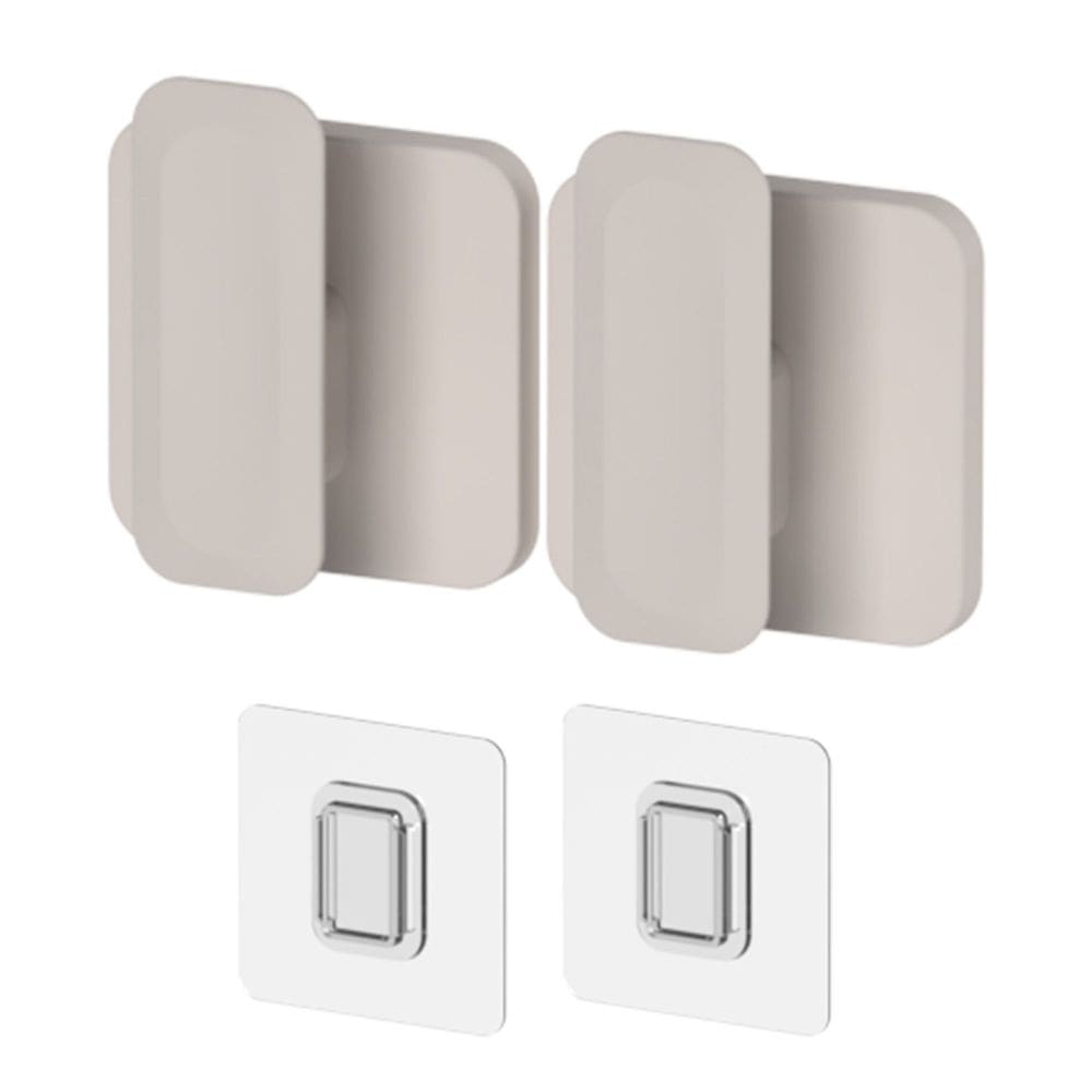 Conjunto de 2 Ganchos de Parede Eleve Bege - Ou