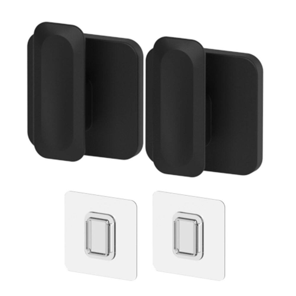 Conjunto de 2 Ganchos de Parede Eleve Preto - Ou