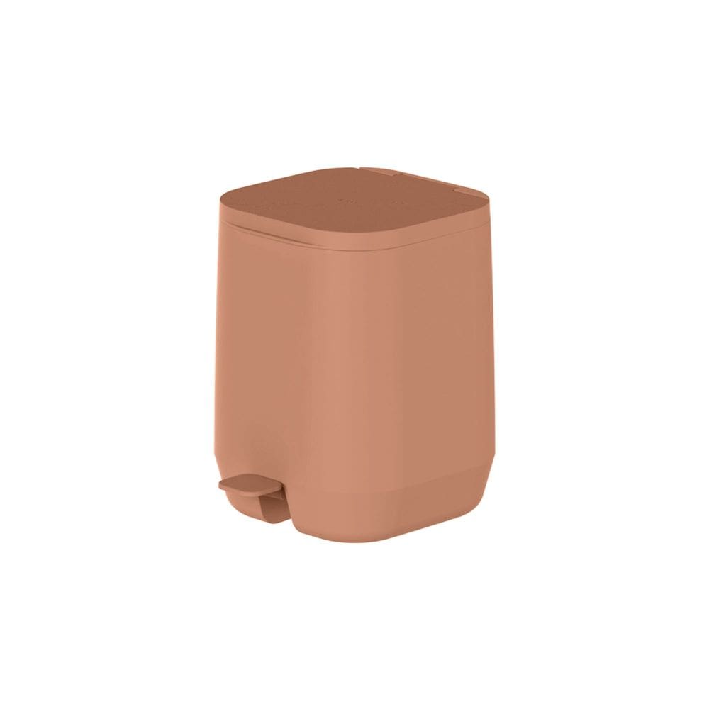 Lixeira de Pedal Aura Marrom Amêndoa 6L - Ou