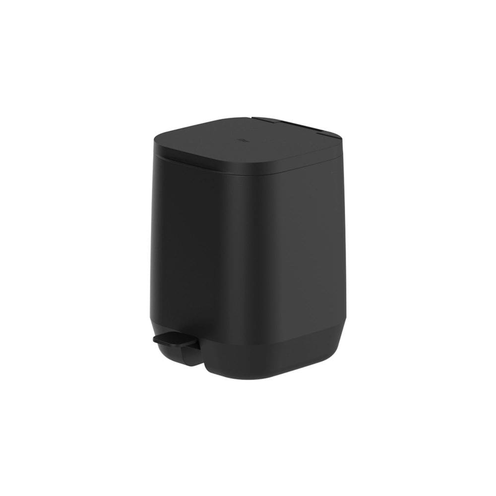 Lixeira de Pedal Aura Preta 6L - Ou