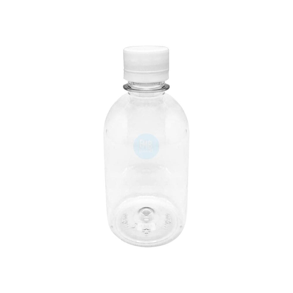 Potes Pet 250Ml Transparente C Tampa Rosca E Lacre 12Und