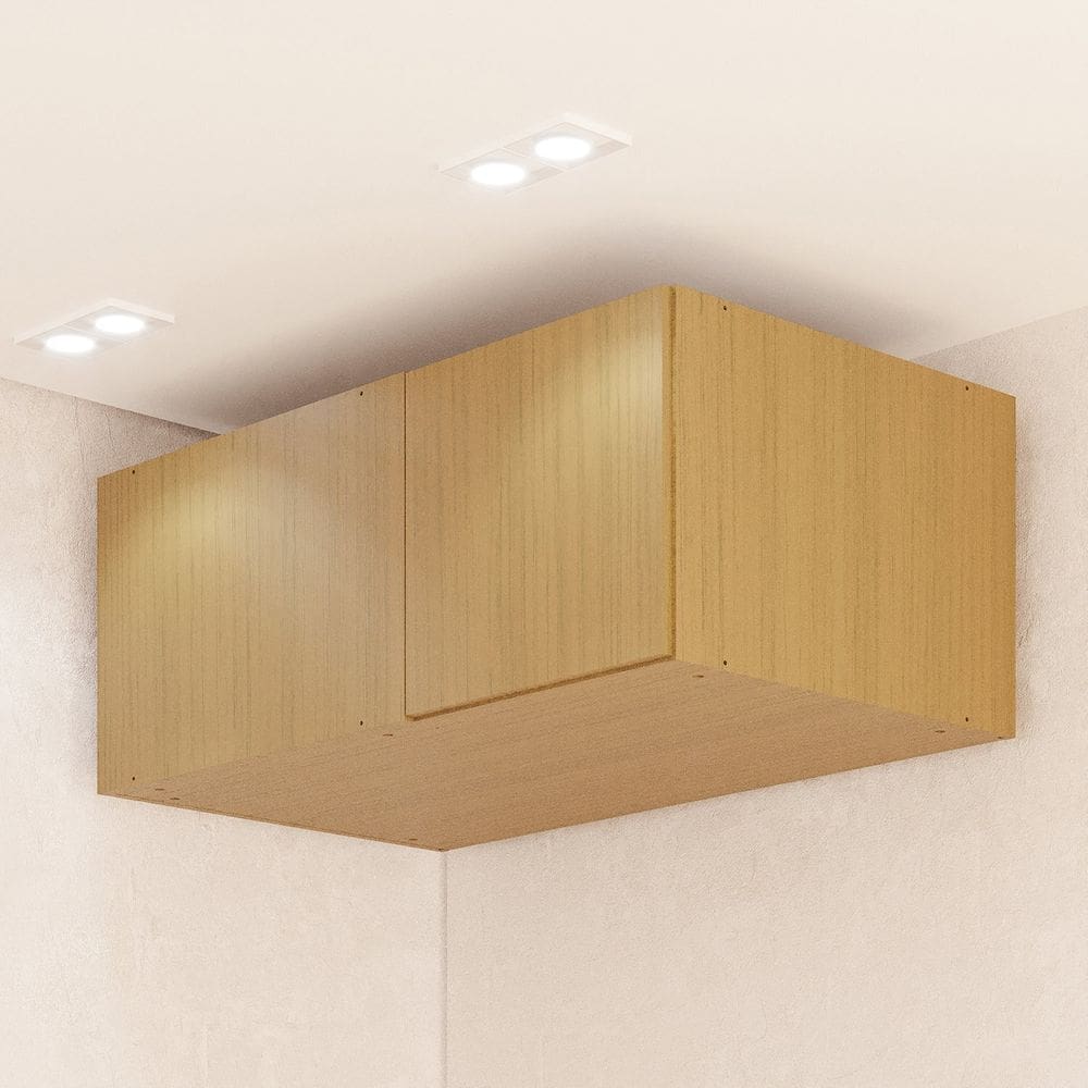 Ponte Canto Linear Modular 96cm 1 Porta Jade Cabecasa Madeiramadeira Avelã