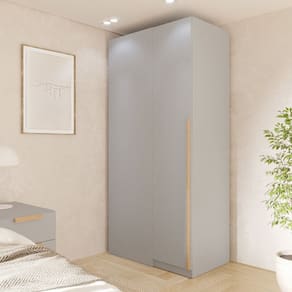 Módulo de Canto Linear 1 Porta Jade Cabecasa Madeiramadeira Cinza Urbano