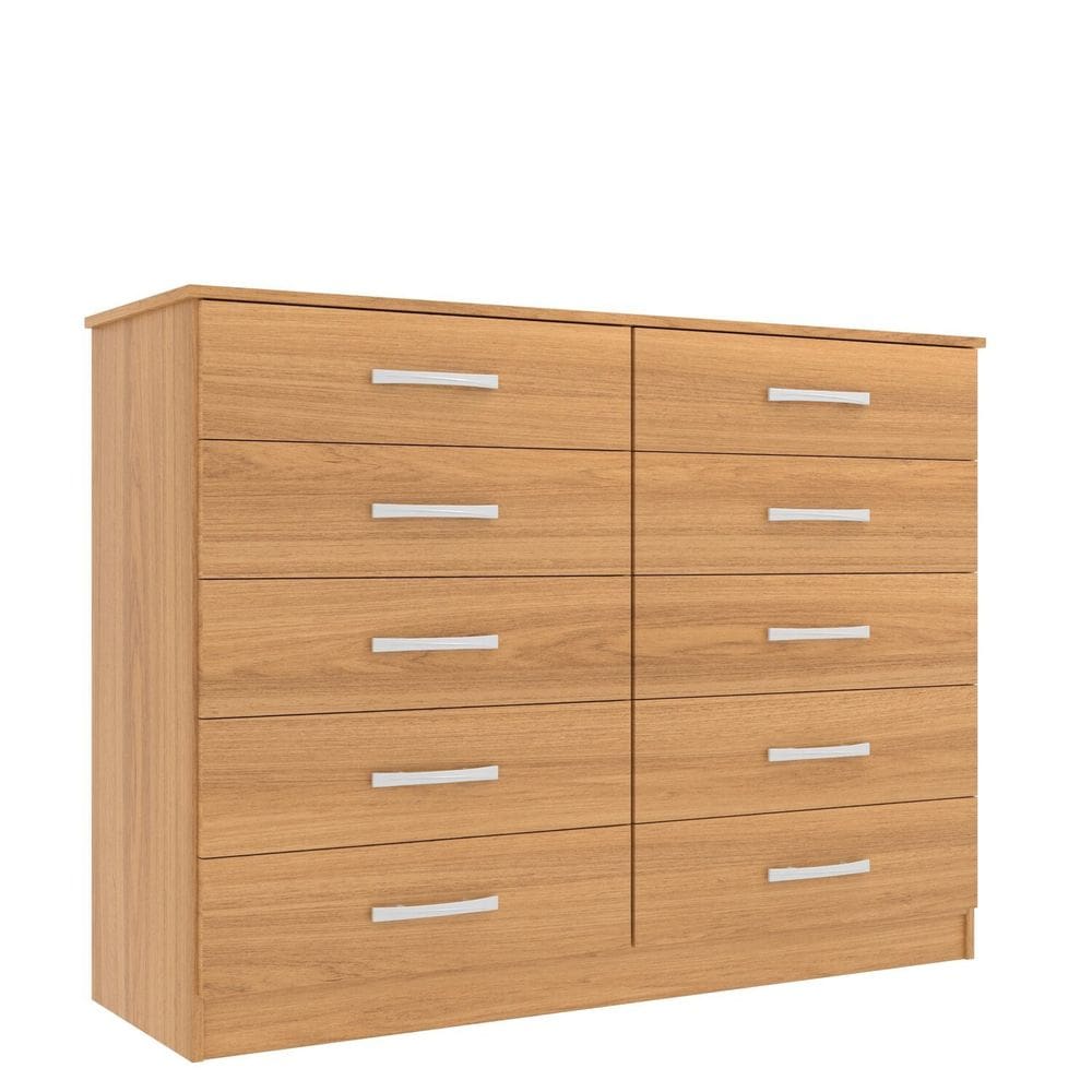 Comoda para Quarto 10 Gavetas Marbela Cinnamomo