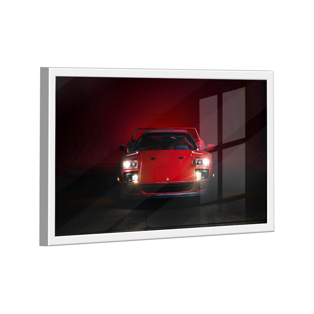 Quadro Decorativo Ferrari F40 Vermelha Frente