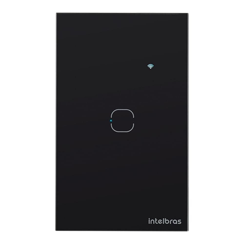 Interruptor Smart Touch Wi-Fi Izy com 1 Tecla Preto - Intelbras - EWS 1001