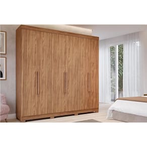 Guarda Roupa Casal 6 Portas e 6 Gavetas Guarapari Cinamomo - Panan
