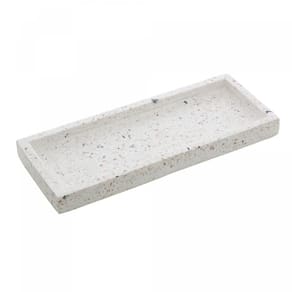 Bandeja Retangular de Mármore Terrazo 25cm x 10cm - Lyor