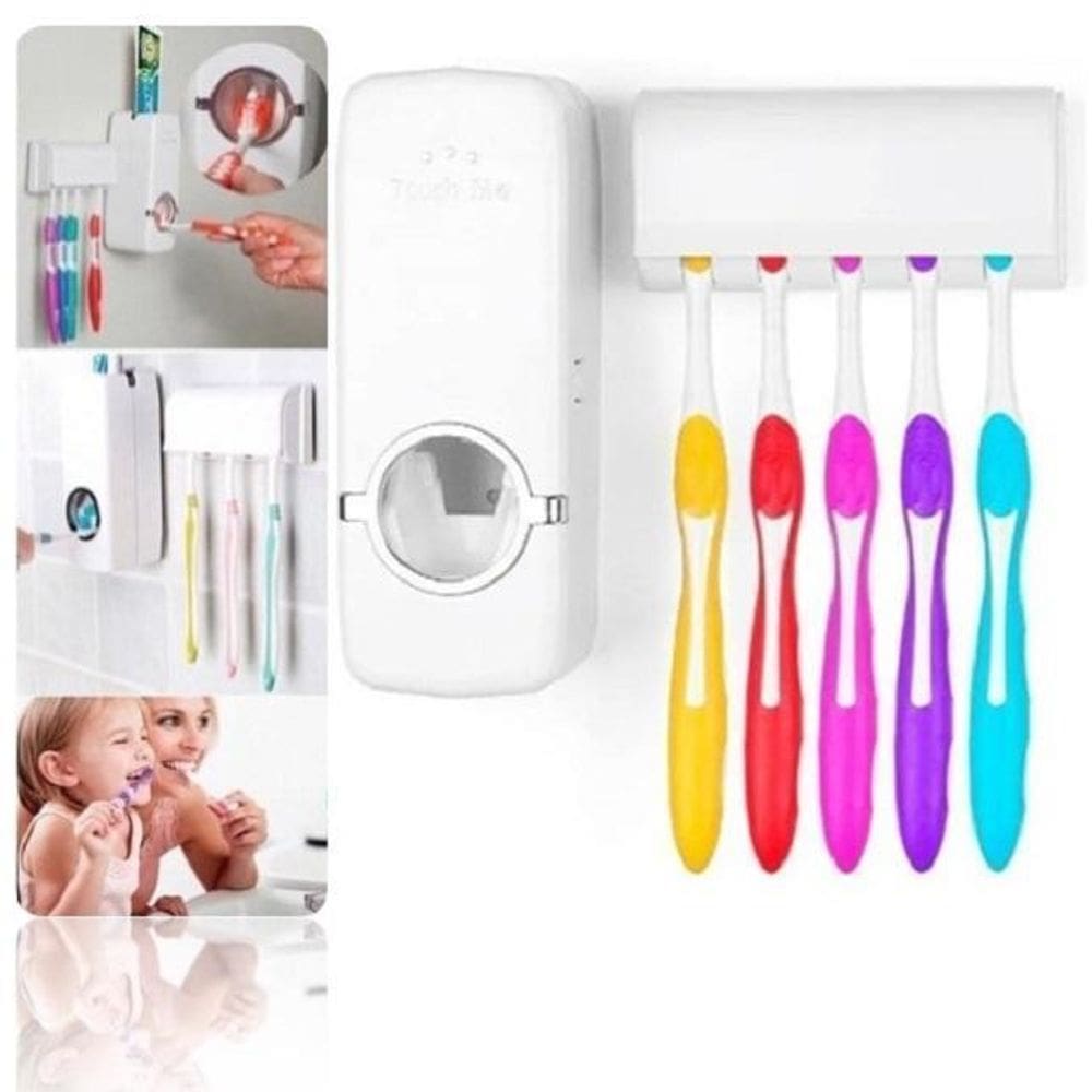 Dispenser Automático De Pasta De Dente Porta Escovas Dente