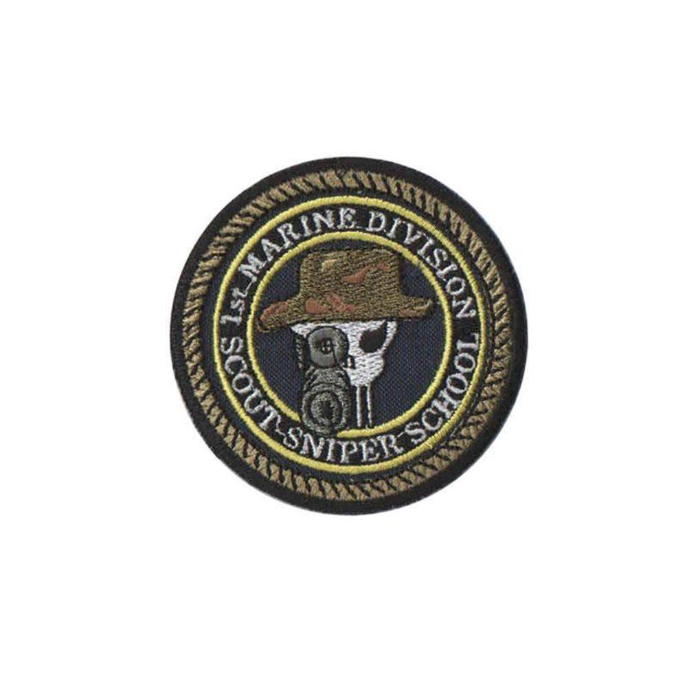 Patch Bordado M D Sniper Com Fecho De Contato