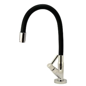 Torneira Gourmet Flexível Silicone Preta Bancada