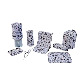Kit Enxoval De Cozinha 9 Peças Modelo Galinha Preto/Branco