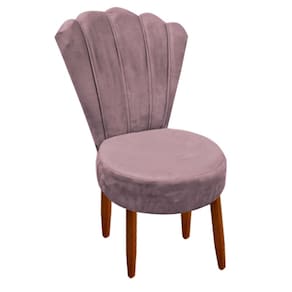 Conjunto 2 Cadeiras Estofadas Sala De Jantar Anna Suede Rose