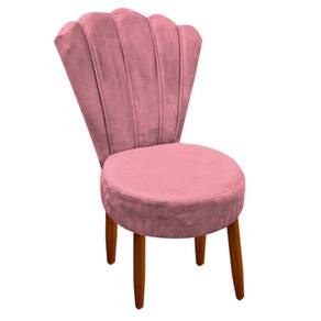 Conjunto 2 Cadeiras Estofadas Sala De Jantar Anna Suede Rosa