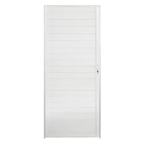 Porta Lambril 2,10x70 lado ESQUERDO L-25 no alumínio branco