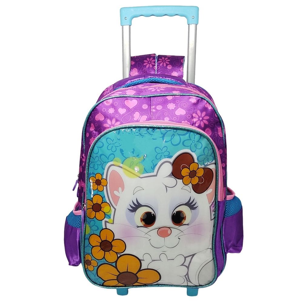 Mochila Mochilete Rodinha ECosta Grande Menina Gatinha