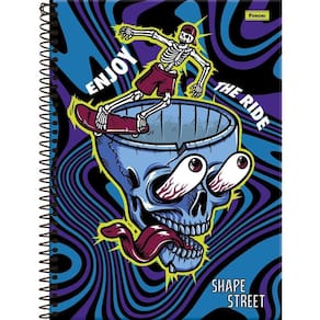 Caderno Universitario 10 Materias Shape Street Escolar