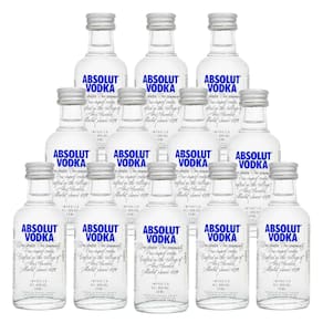 Miniatura Vodka Sueca Absolut Tradicional 50ml 12 Unidades