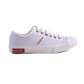 Tênis Coca-Cola Casual Confortável Miami Eco Branco Feminino