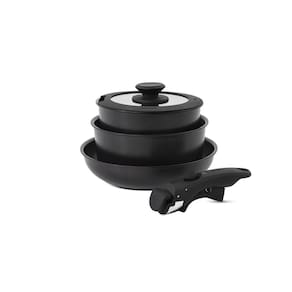 Jogo de Panelas Empilhável Brinox com Cabo Removível Ceramic Life Fit 10 Peças - Antiaderente Cerâmico Fundo de Indução