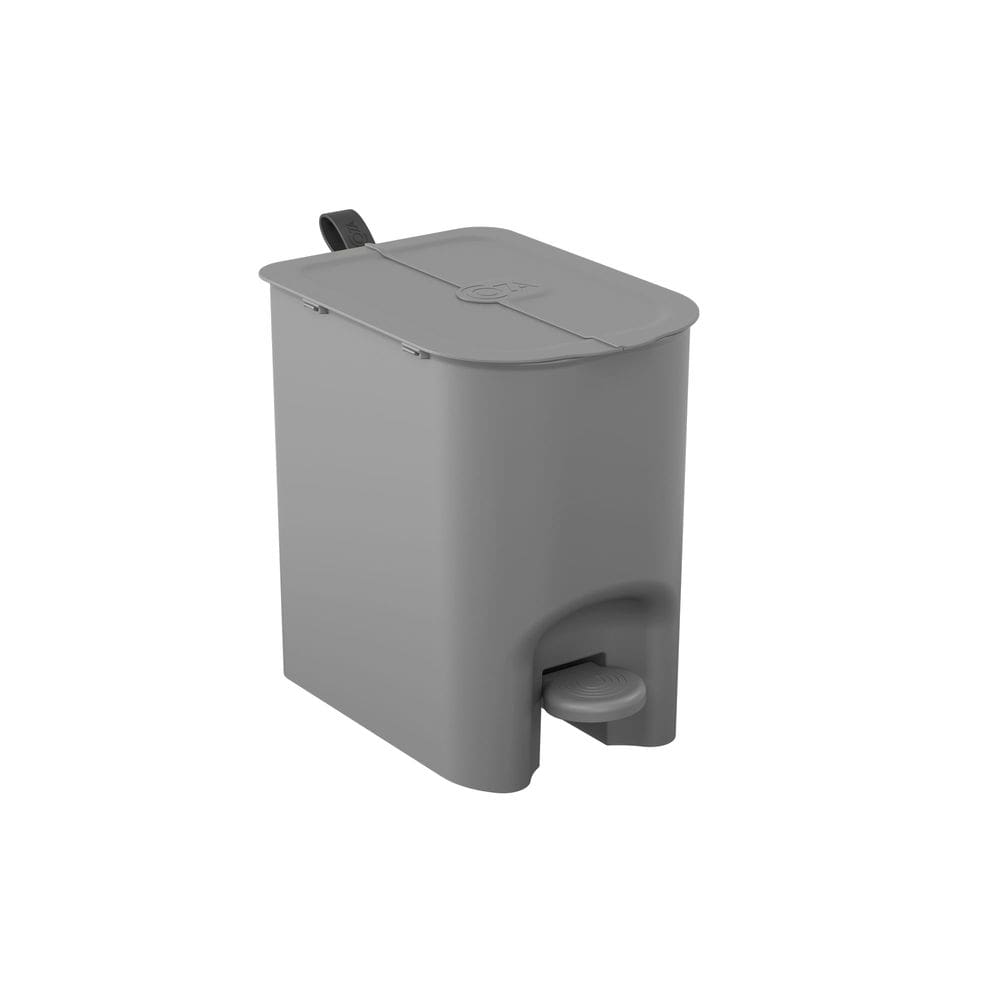 Lixeira Borboleta com Pedal Coza 6L Cinza Frio