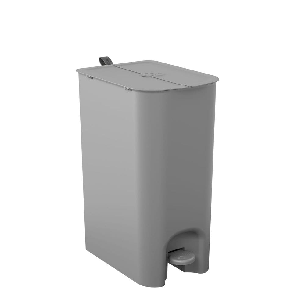 Lixeira Borboleta com Pedal Coza 20L Cinza Frio