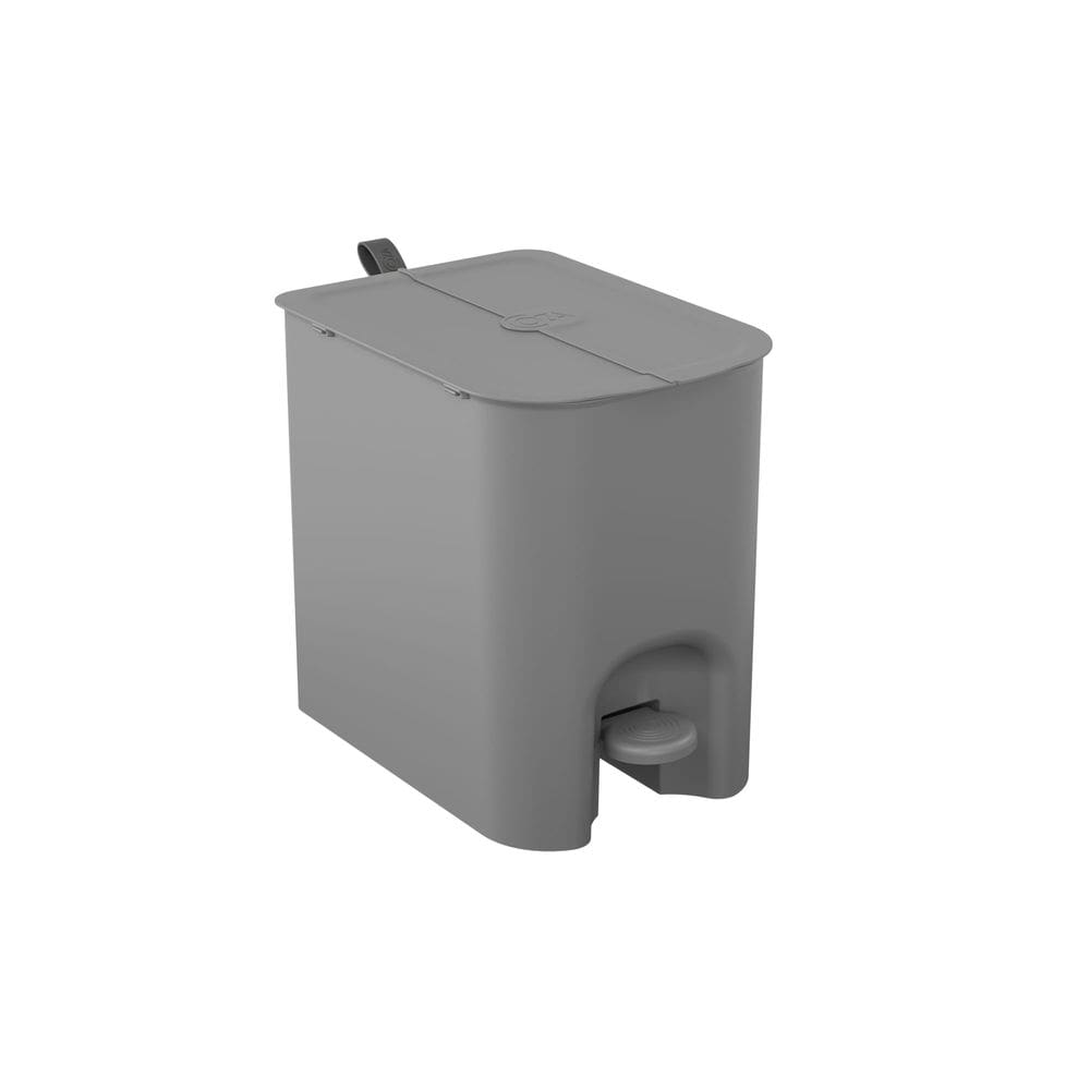 Lixeira Borboleta com Pedal Coza 12L Cinza Frio