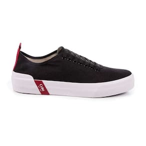 Tênis Coca-Cola Charlotte Canvas Preto Casual Confortável
