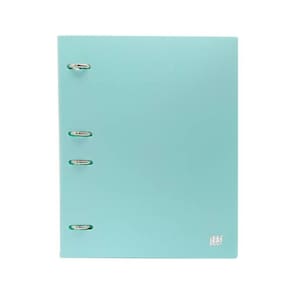 Fichário Colegial Yes 4 Argolas 96 Folhas Rc4Ebc Azul Pastel