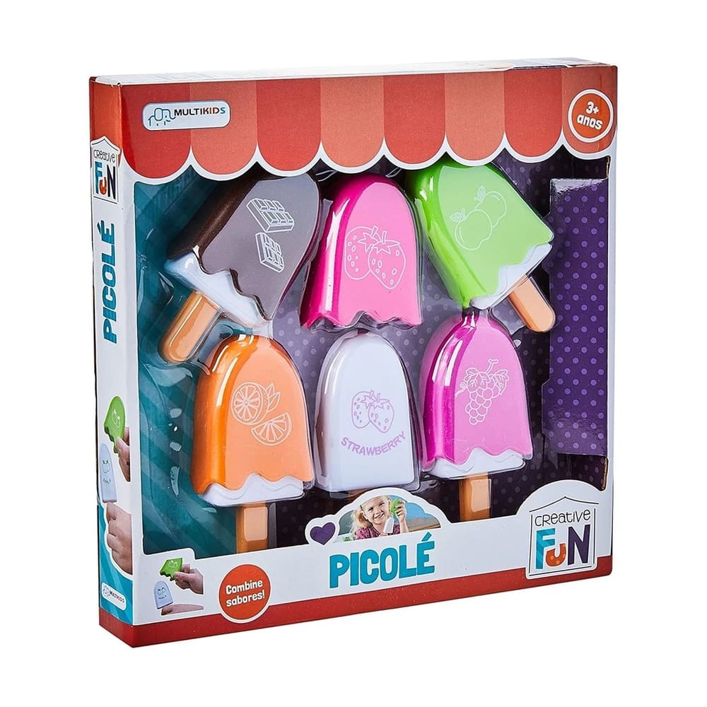 Creative Fun Picole Colorido Kit Comidinha Infantil - Multikids