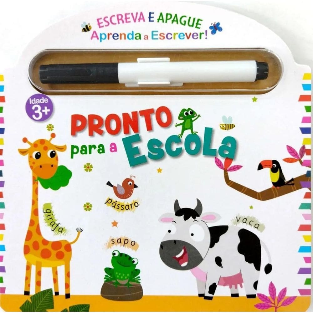 Livro Aprenda Escrever - Escreva Apague - Pronto Para Escola