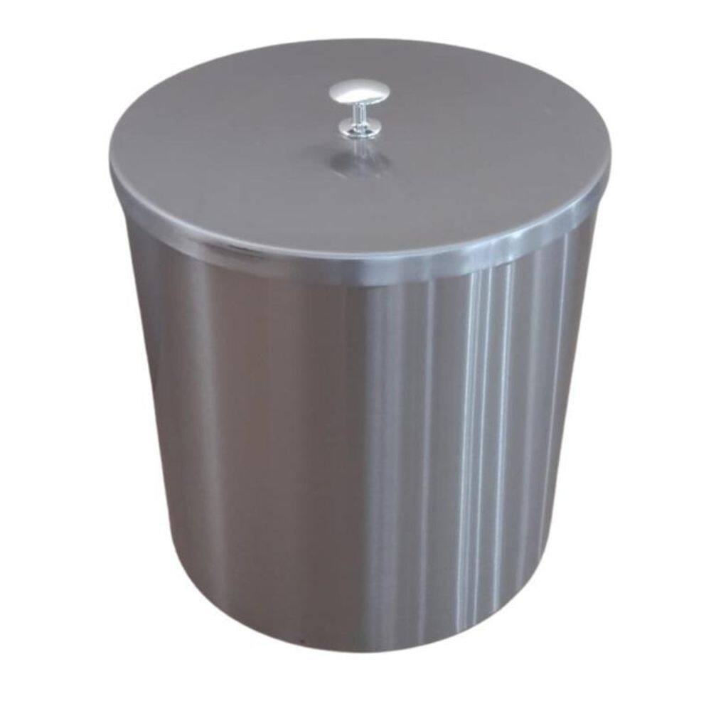Lixeira De Inox 10L - Tampa Removível