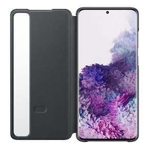 REEMBALADO: Capa Protetora Clear View Para Galaxy S20+ - Preto