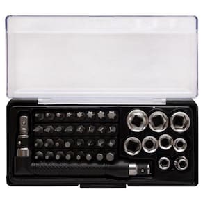 Kit Ferramenta 42 Peças Com Estojo Chave Tipo L Soquetes