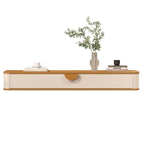 Aparador Suspenso Curvo Buriti Off White Nature JB Bechara