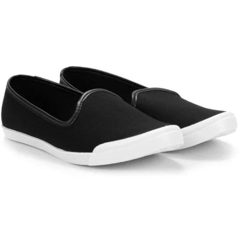 Slip On Moleca Liso Feminino - Preto