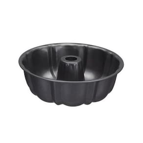 Forma Redonda Com Furo  Em Aço Carbono Antiaderente 26 x 5 Cm