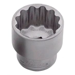 Soquete Estriado Curto 12 mm Encaixe de 1/2" - Robust 060003