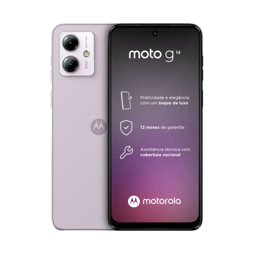 Usado: Motorola Moto G14 4G 128GB Lilas Excelente - Trocafone