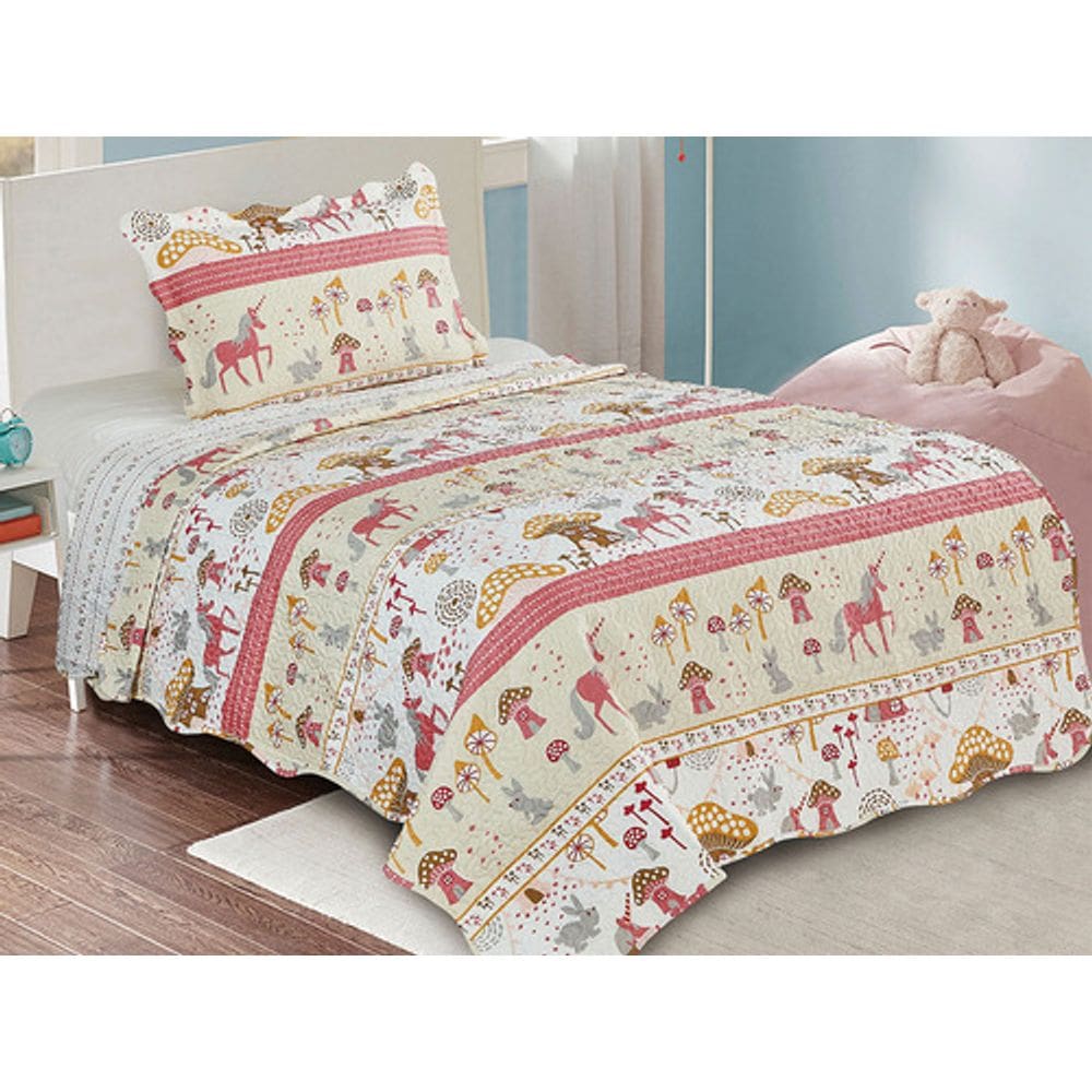 Colcha Evolution Patchwork Solteiro Infantil - Camesa