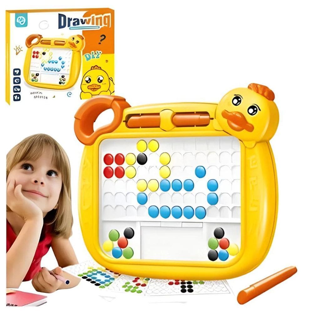 Lousa Mágica Interativa Magnética Pato Desenhos Educativo