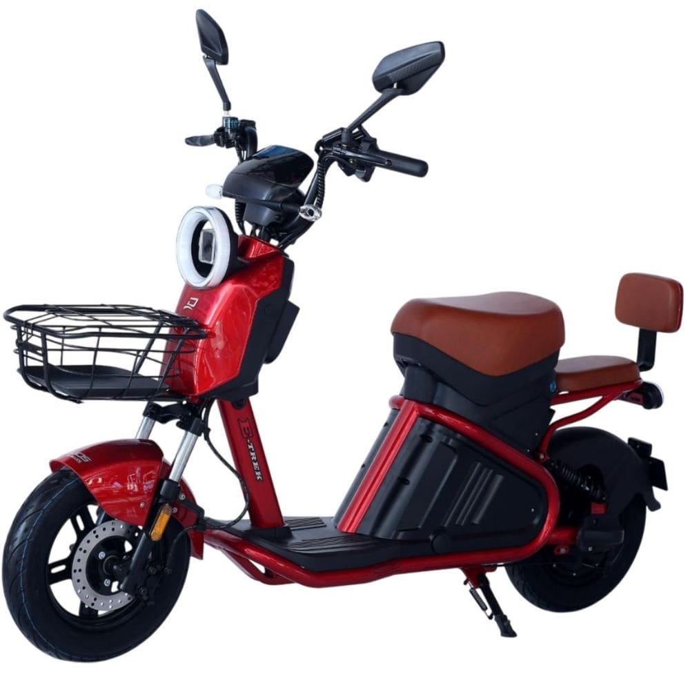 Scooter Bicicleta Elétrica 1000W com Entrada USB E-Trek Duos Vermelha
