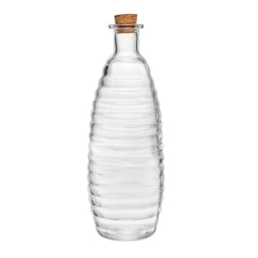 Porta Mantimento de Vidro com Tampa Rolha Colméia 630ml