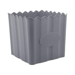 Balde de Pipoca de Bambu e PP Cinza 16cm x 16cm - Lyor