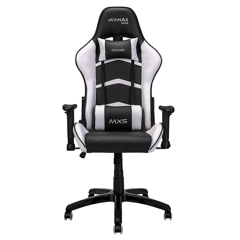 Cadeira Gamer MX5 Giratoria Preto e Branco - MYMAX