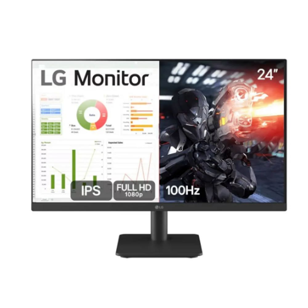 Monitor Gamer LG 24" IPS Full HD 24MS500-B 100Hz, HDMI, Ajuste de Inclinação