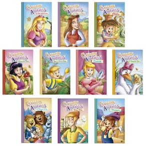 Kit 10 Livros De Contos Infantis Clássicos Adoráveis - Lições E Valores